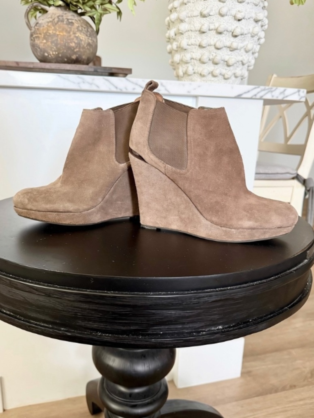 Jessica Simpson Suede Wedge Booties